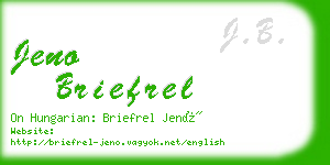 jeno briefrel business card